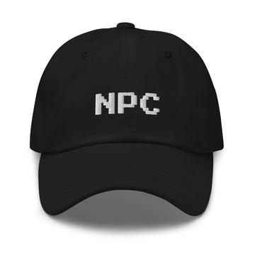 NPC Pixel Font Embroidered Fun Unisex Baseball Cap
